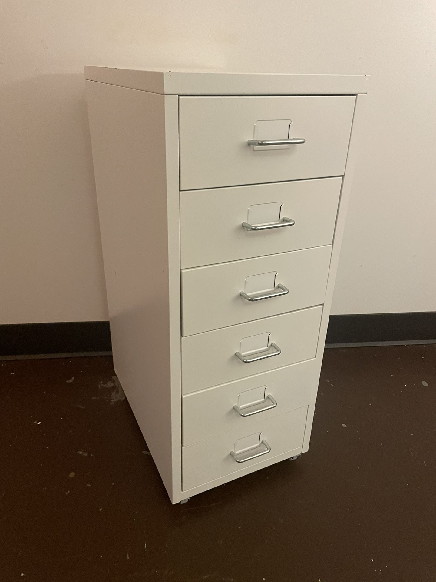 white filing cabinet 