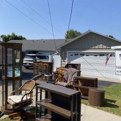 FREE FURNITURE DESK CHINA HUTCH CABINET CHAIRS BOOK CASE AND MORE 