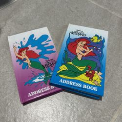 Disney’s Little Mermaid Address Books Both $2 