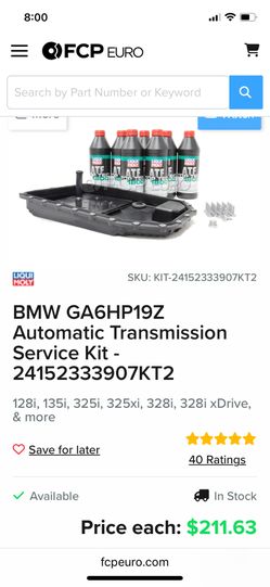 BMW GA6HP19Z Automatic Transmission Service Kit  3 series & more