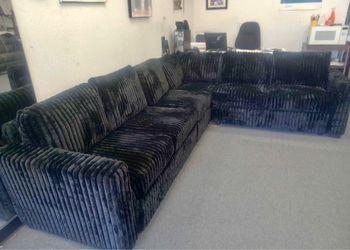 Jumbo corduroy couch new in. Box