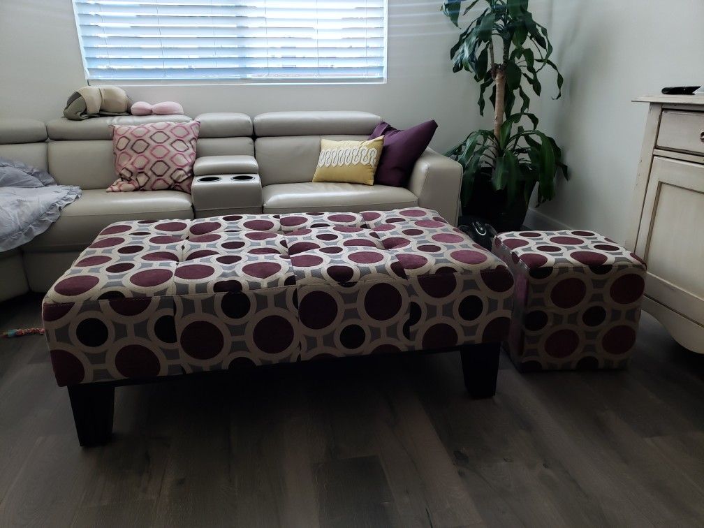 Ottomans with small ottoman