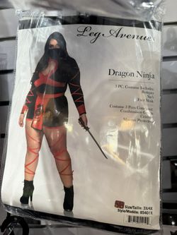 Plus Size Ninja Halloween Costume 