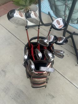 LH Full Package Golf clubs  set with 12 balls and tees