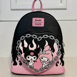 Loungefly Sanrio My Melody & Kuromi Flame Mini Backpack