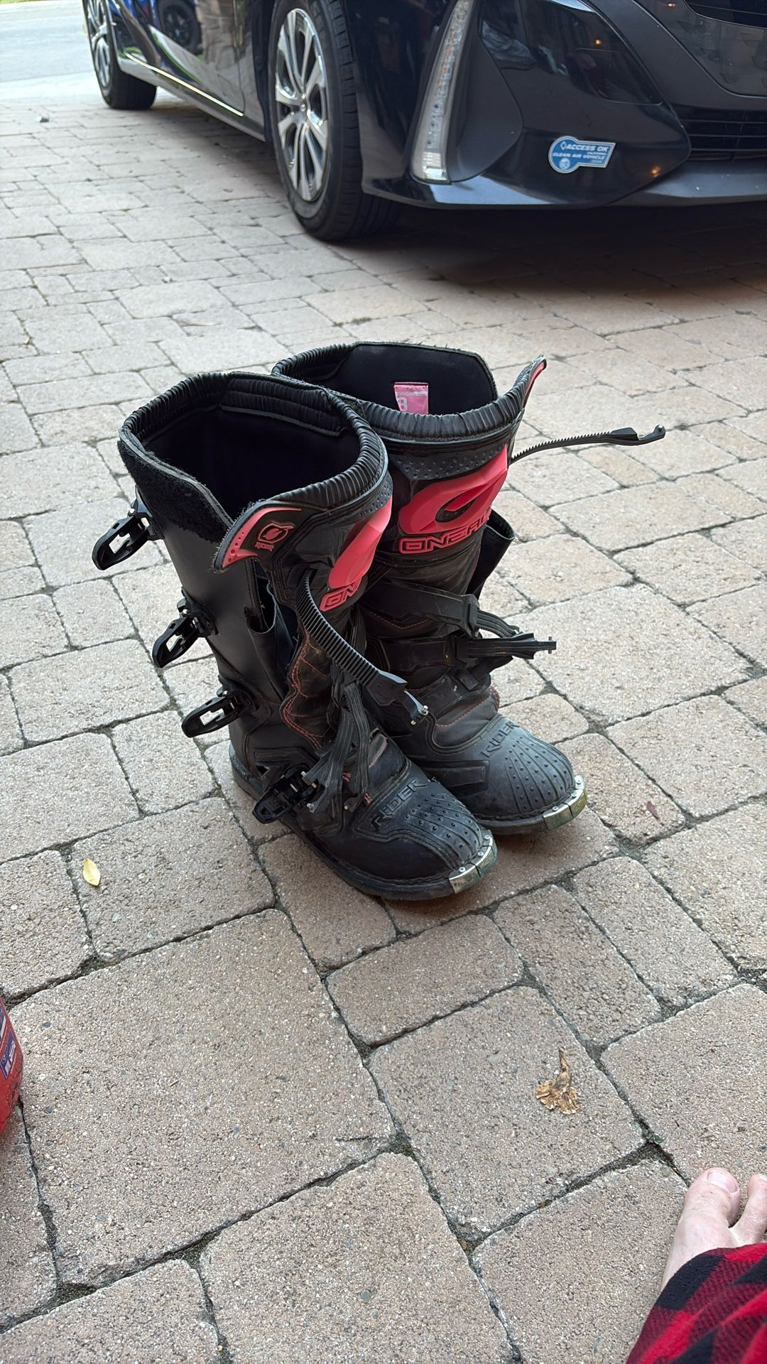 oneal riders dirt bike boots size 8