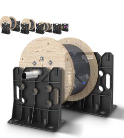 Wire Spool Rack, Multi Purpose Wire Dispenser Cable management rack for organizing cables, 34" diameter‌ 17" tall 15.87" wide 330 pound weight capacit
