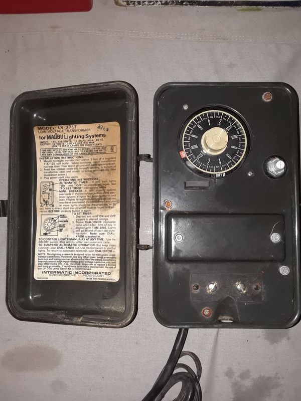 Low Voltage Transformer form Malibu lighting Intermatic 120 volts # LV 371 T $20 for Sale in Wildomar, CA - OfferUp
