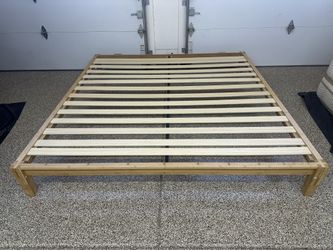King Bamboo Platform Bed Frame