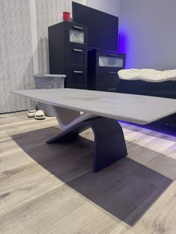 Grey Glass Table