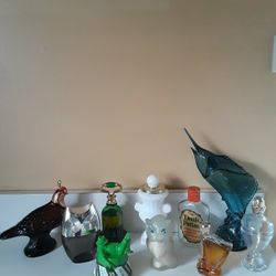 Collection of vintage Avon bottles