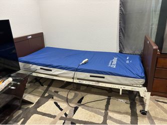 Complete full-electric home hospital bed with gel mattress high end