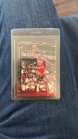 Michael Jordan Upper Deck 1987-88 Slam Dunk Champion Card