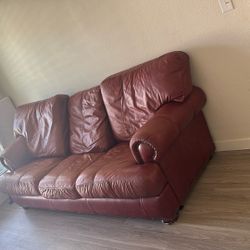 Brownish Reddish Couch Very Comfortable 