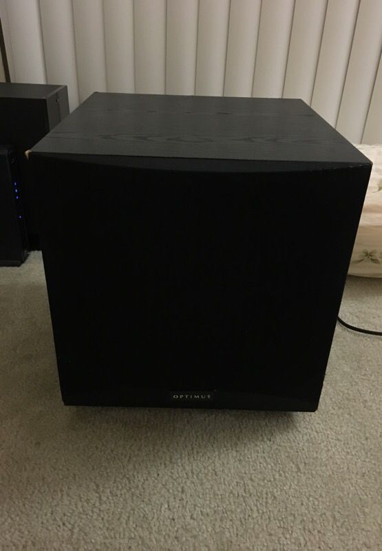 Home theater sub woofer with amp