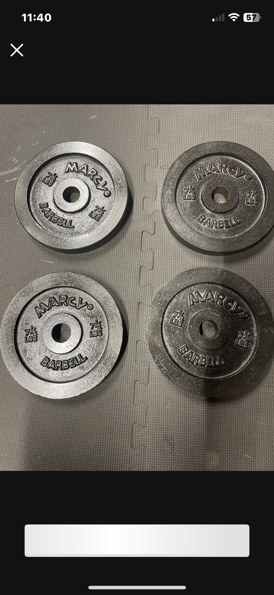 Weight Plates. 20 Dollars
