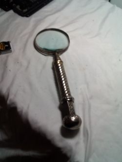Silver plated Magnifying Glass 
