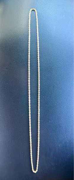 Yellow gold rope design link 10 k 20 inch