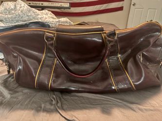 RARE Vintage Burton Mfg Co Travel Duffel Bag - Jasper AL Mid-Century