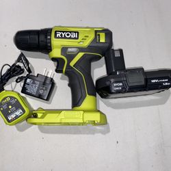 Ryobi18v  Drill Kit 