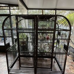 King’s Cages Double Macaw (with Removable Divider)