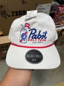 NWT Pabst Golf Team Golf Rope Hat SnapBack