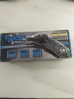 Flipout 8V Rechargeable Screwdriver Kit w/ Bits & Case (Like New)