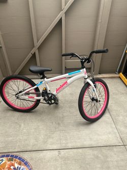 Nishiki Kids BMX Bike White Pink