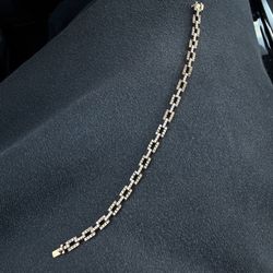 Gold and Diamond Bracelet 14k