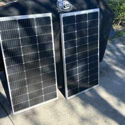 Two 100 Watt Solar Panels