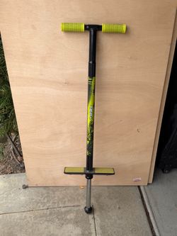 Pogo Stick with Yellow Foam Grips