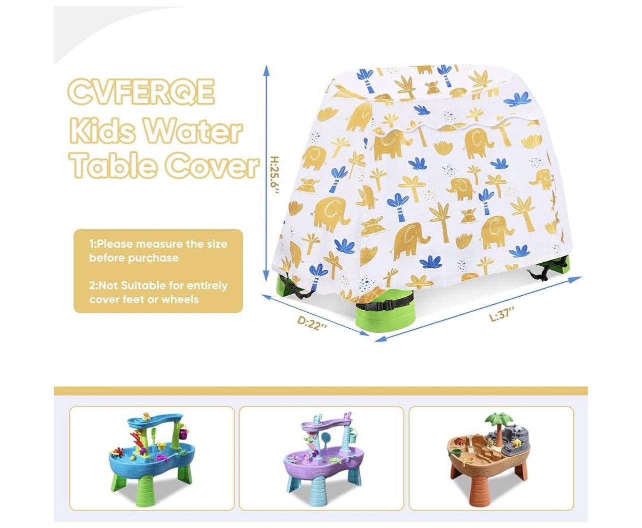 Kids UV-Protective Water Table Cover - 100% Waterproof & Dustproof