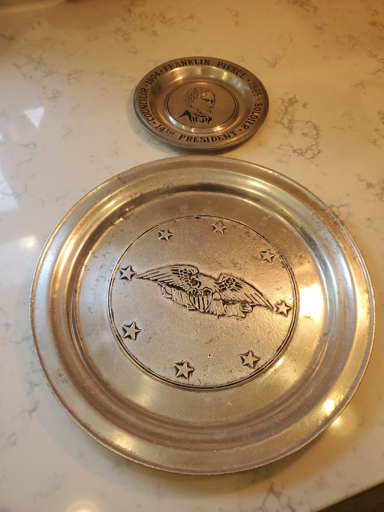 Antique Heavy Lead Plates