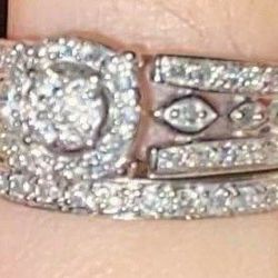 Ring Size 5 - 14k white gold under a carrot