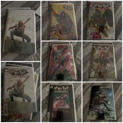 Marvel Comics SPIDERPUNK Spider-Man Punk Comic Book Lot Bundle ARMS RACE VARIANT RARE SET CHEAP 