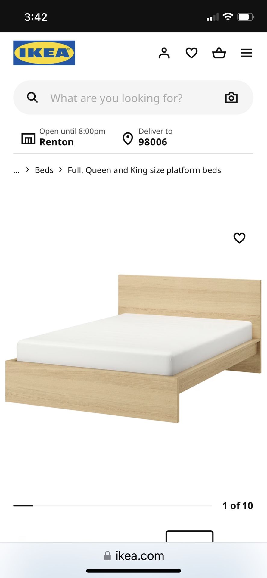 Free IKEA Malm Queen Bed Frame for Sale in Bellevue, WA OfferUp