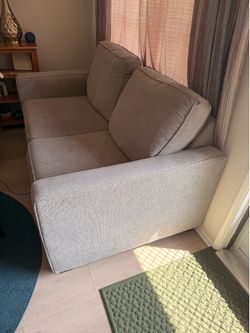 Love seat and oversize pillow chair