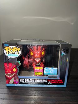NEW IN HAND LIMITED EDITION 8,000 PIECES Red Dragon Wyrmling Funko Pop #1256 Dungeons Games D&D SDCC