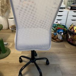 white rolling office chair