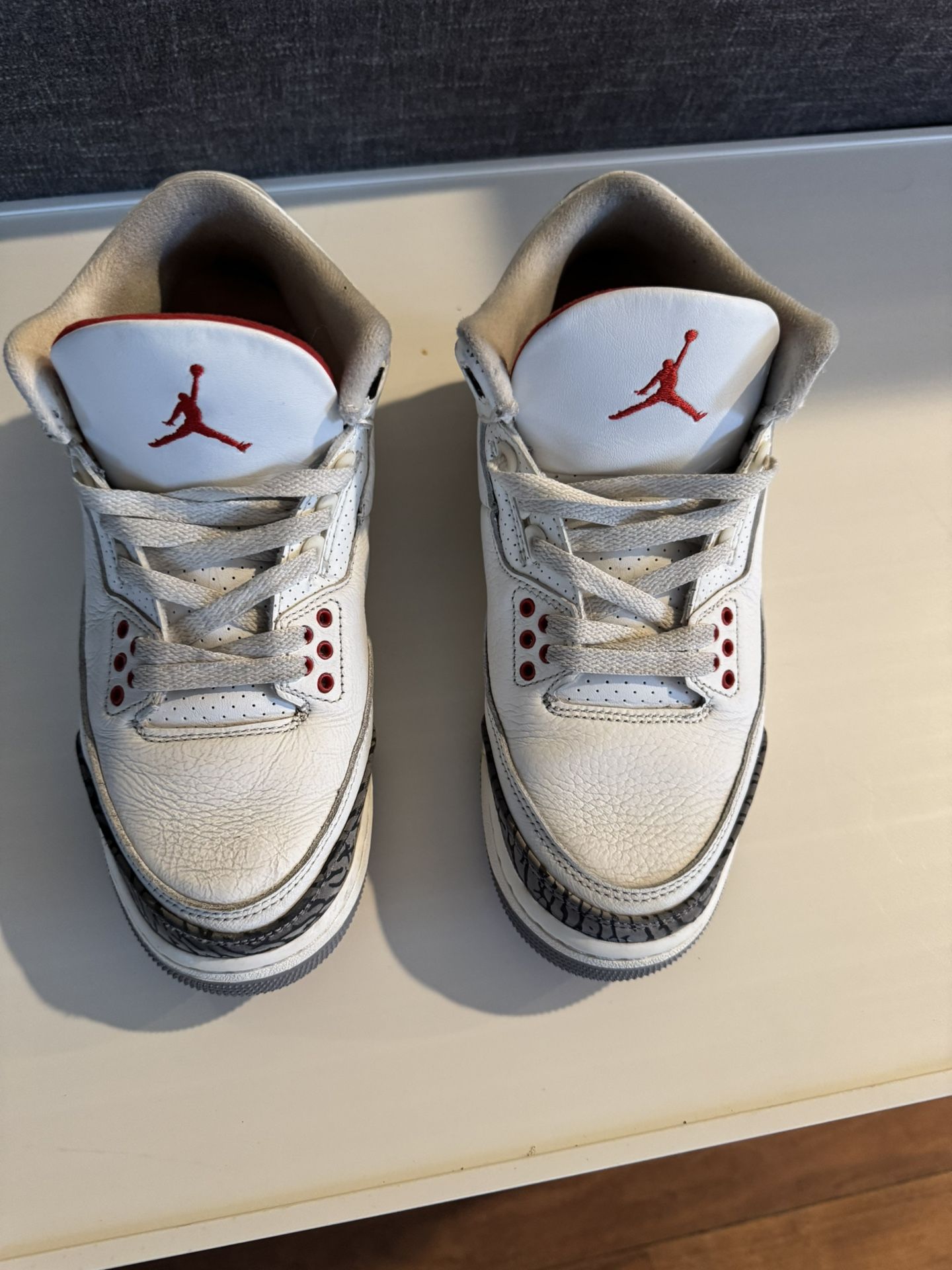 Air Jordan 3s White Cement Reimagined Size 7
