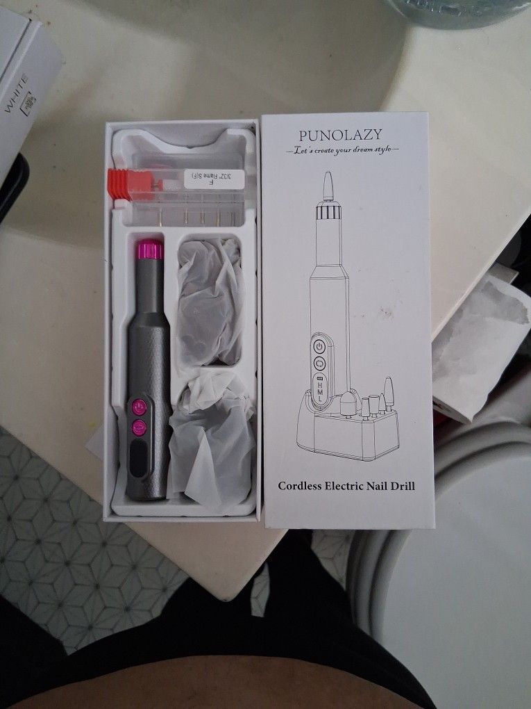 Nail Drill Wireless Portable With Stand 