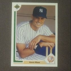 1991 Upper Deck Kevin Maas New York Yankees #375  Baseball Card Vintage Collectible Sports MLB