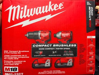 Milwaukee M18 Compact Brushless 2-Tool Combo Kit