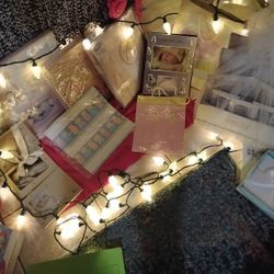 New Babygirl Items,Two Memory Books,Three picturer Frames