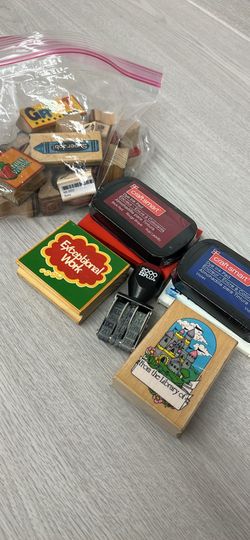 Stamps and ink pads