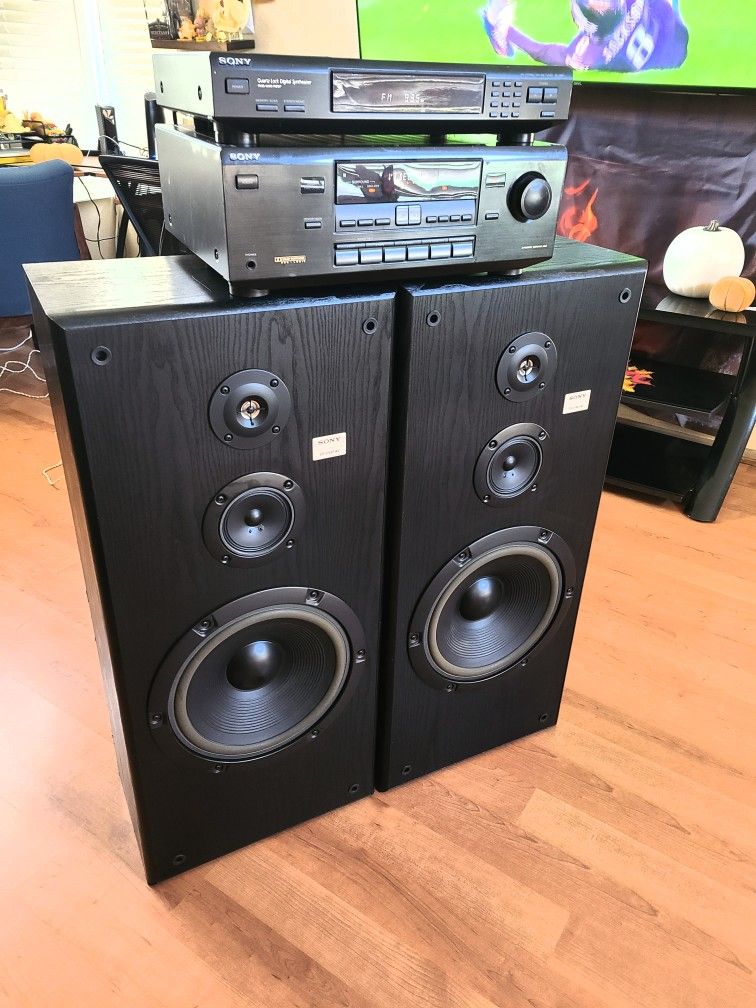 ~VINTAGE SONY AUDIO STEREO SYSTEM EXCELLENT SOUND GREAT BASE FULLY FUNCTIONAL~