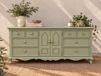 French Cottage Eucalyptus Dresser • 9 Drawer