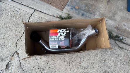 K&N High-Flow Air Filter with Intake Pipe
