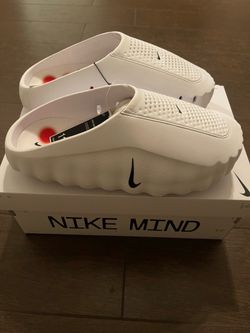 Nike mind 001 white mules