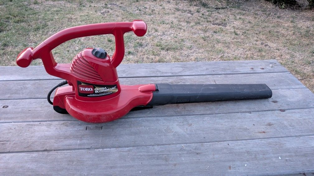 Toro Ultra Blower Vac 51609 Electric Leaf Blower Vacuum w/ Metal Impeller – 12 Amp